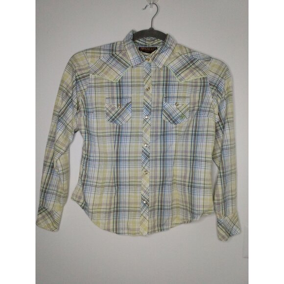 Ariat Tops - Ariat Womens Sz M Pearl Snap Western Shirt Multicolor Plaid Long Sleeve